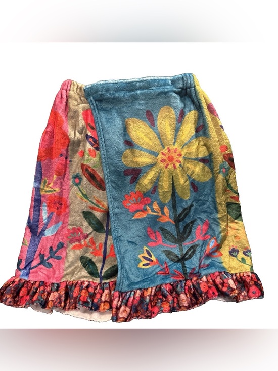 NATURAL LIFE Other - NWT Natural Life Towel Wrap Floral Plush S/M Boho Spa Shower Beach Coverup